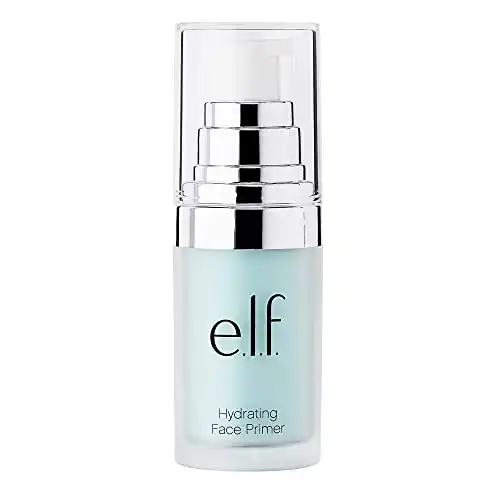 ELF Hydrating Face Primer, Lightweight, Long Lasting, Creamy, Hydrates, Smooths, Fills in Pores and Fine Lines, Natural Matte Finish, Infused with Vitamin E, 0.47 Oz